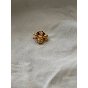 Vintage Gold Tone Bumble Bee Lapel Pin/Brooch